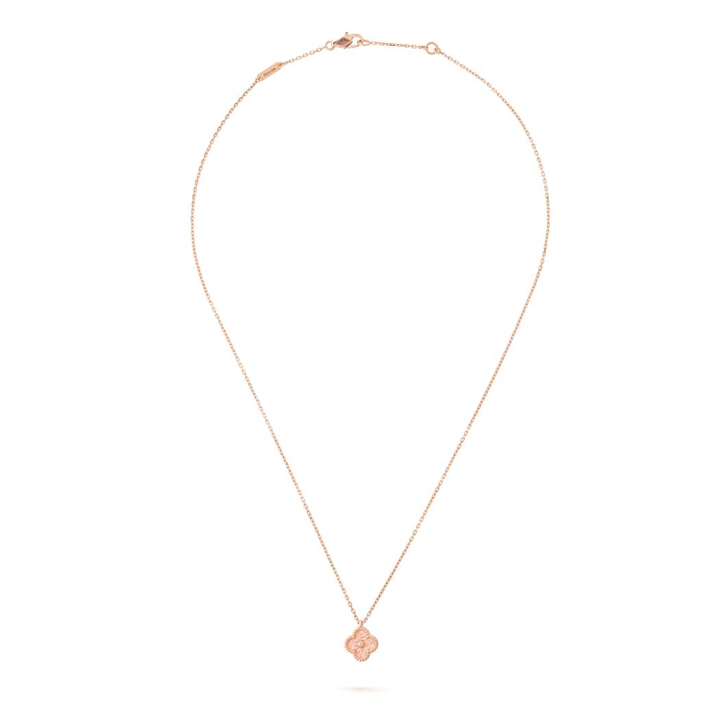 Van Cleef Sweet Alhambra pendant Pink gold
