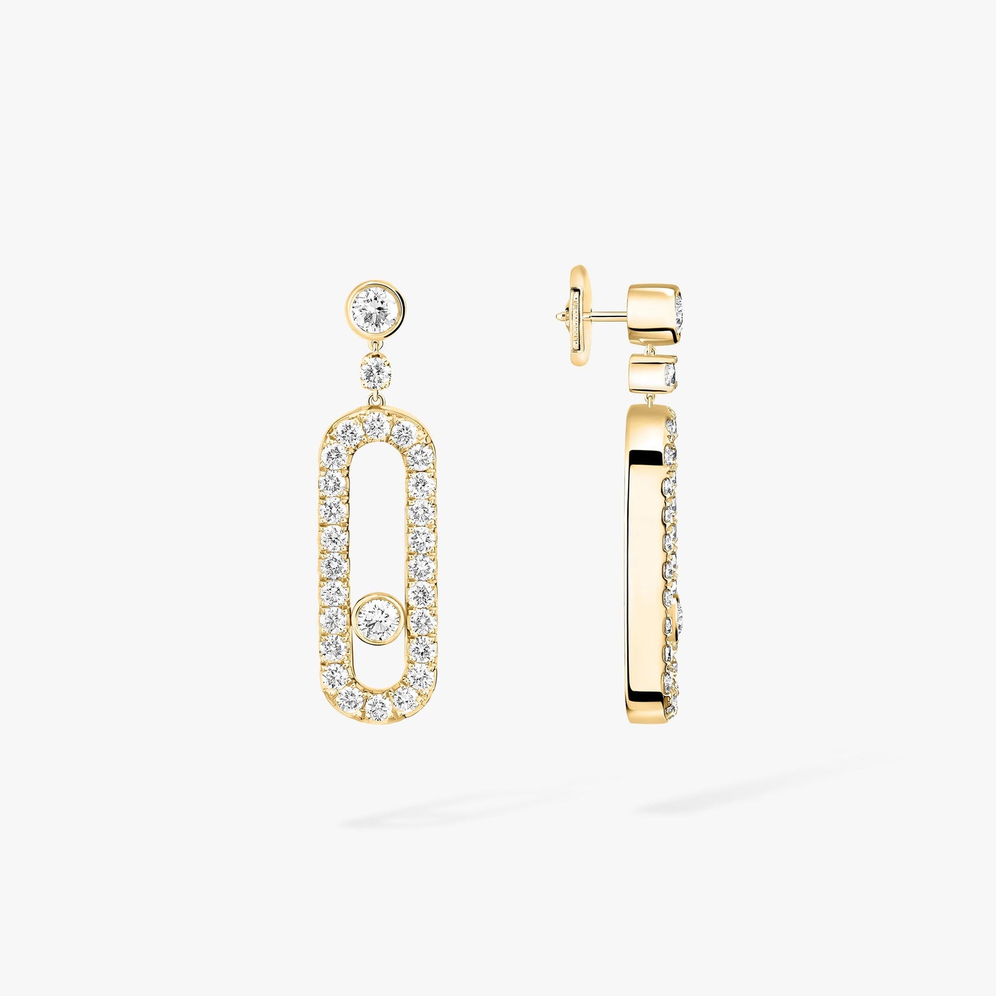 Messika, Move Uno Stud, Gold Earrings