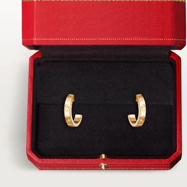 Cartier LOVE hoop earrings, small model ,New