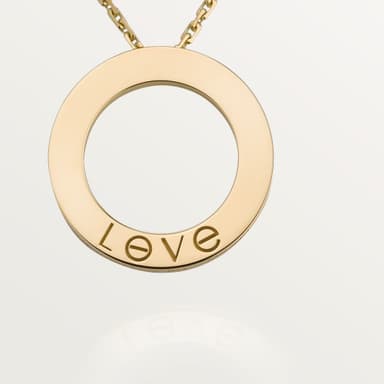 Cartier necklace, LOVE pendant Gold