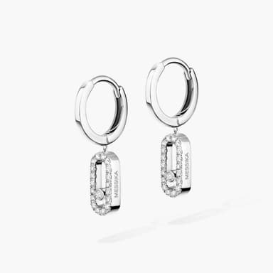Messika ,Move Uno Hoop Earrings ,White gold