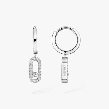 Messika ,Move Uno Hoop Earrings ,White gold