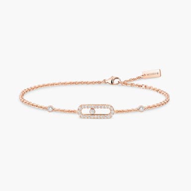 Messika , Move Uno Pavé , Gold - Diamond Bracelet