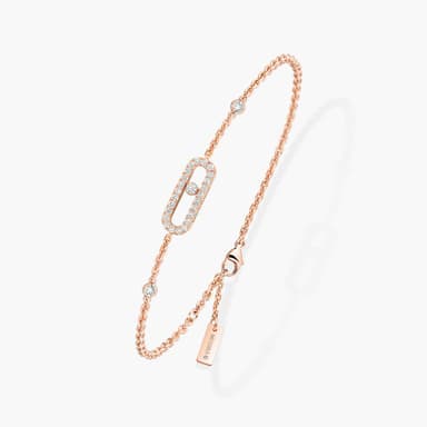 Messika , Move Uno Pavé , Gold - Diamond Bracelet