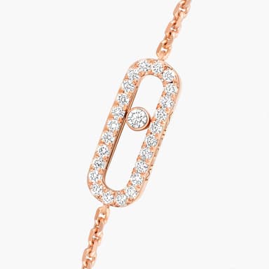 Messika , Move Uno Pavé , Gold - Diamond Bracelet