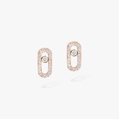Messika , Move Uno , Gold-Diamond Earrings