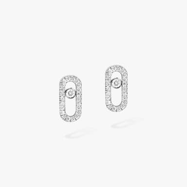 Messika , Move Uno , Gold-Diamond Earrings