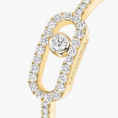 Messika ring , Move Uno Pavé , Gold-Diamond , New