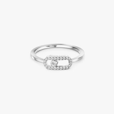 Bague Move Uno semi-pavée