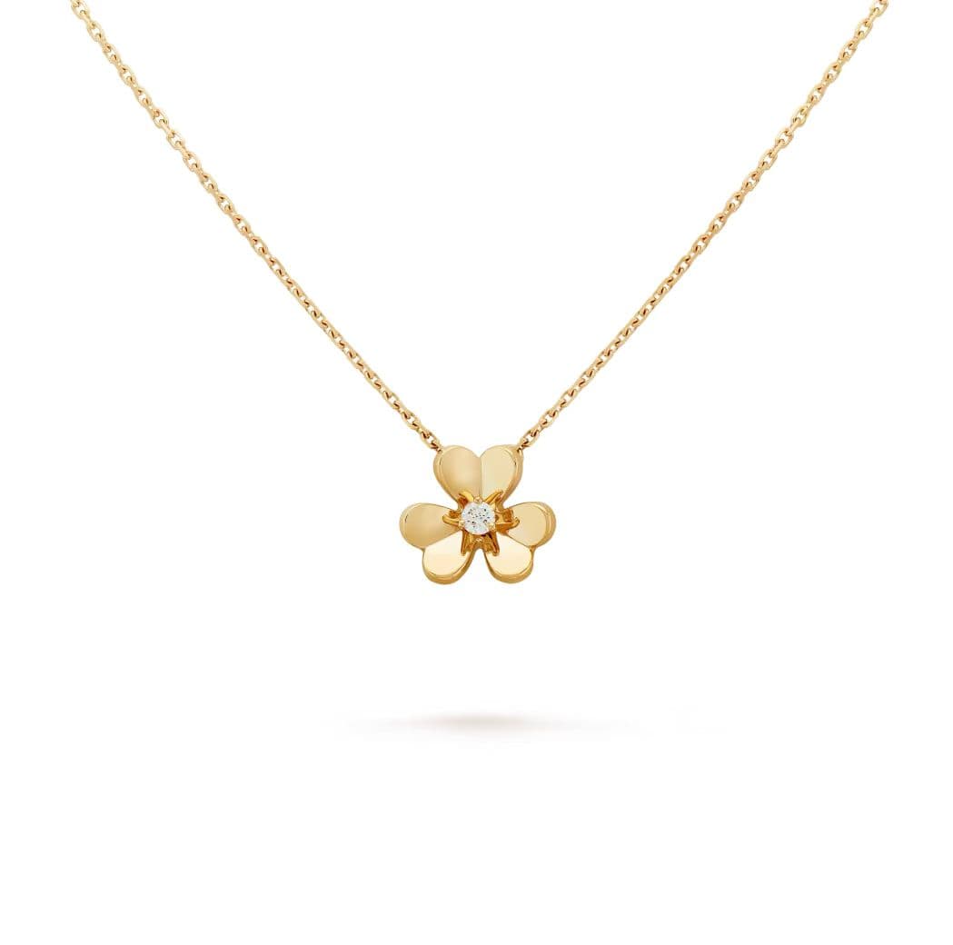 Van Cleef Frivole pendant, mini model Yellow gold