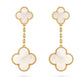 Van Cleef Magic Alhambra earrings, 2 motifs Magic Alhambra earrings, 2 motifs