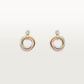 Cartier, Trinity earrings, brilliant-cut diamonds ,Mixed gold