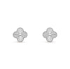 Van Cleef Vintage Alhambra earrings White gold