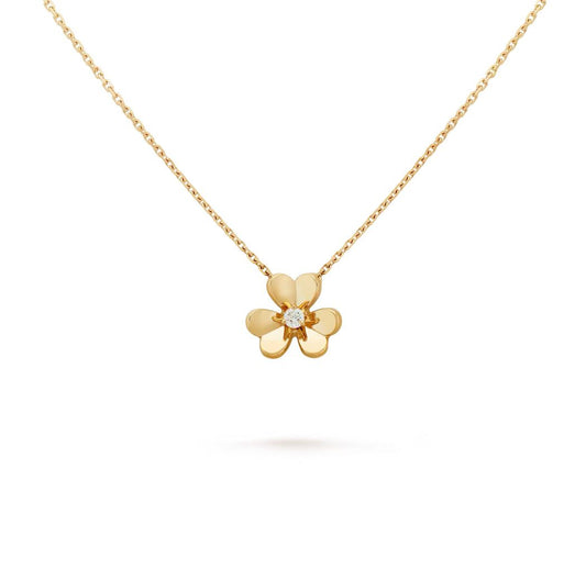 Van Cleef Frivole pendant, mini model  Yellow gold