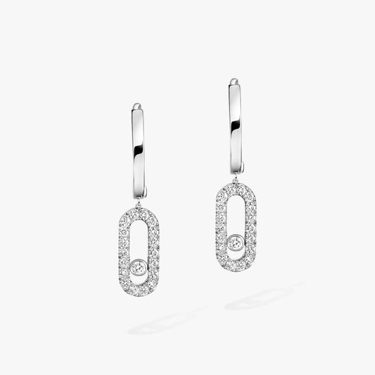 Messika ,Move Uno Hoop Earrings ,White gold