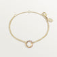 Cartier,Trinity bracelet, on chain,Yellow gold chain with mixed trinity ring