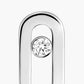 Messika , Earring ,Move Uno Gold Chips ,White gold