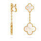Van Cleef Magic Alhambra earrings, 2 motifs Magic Alhambra earrings, 2 motifs