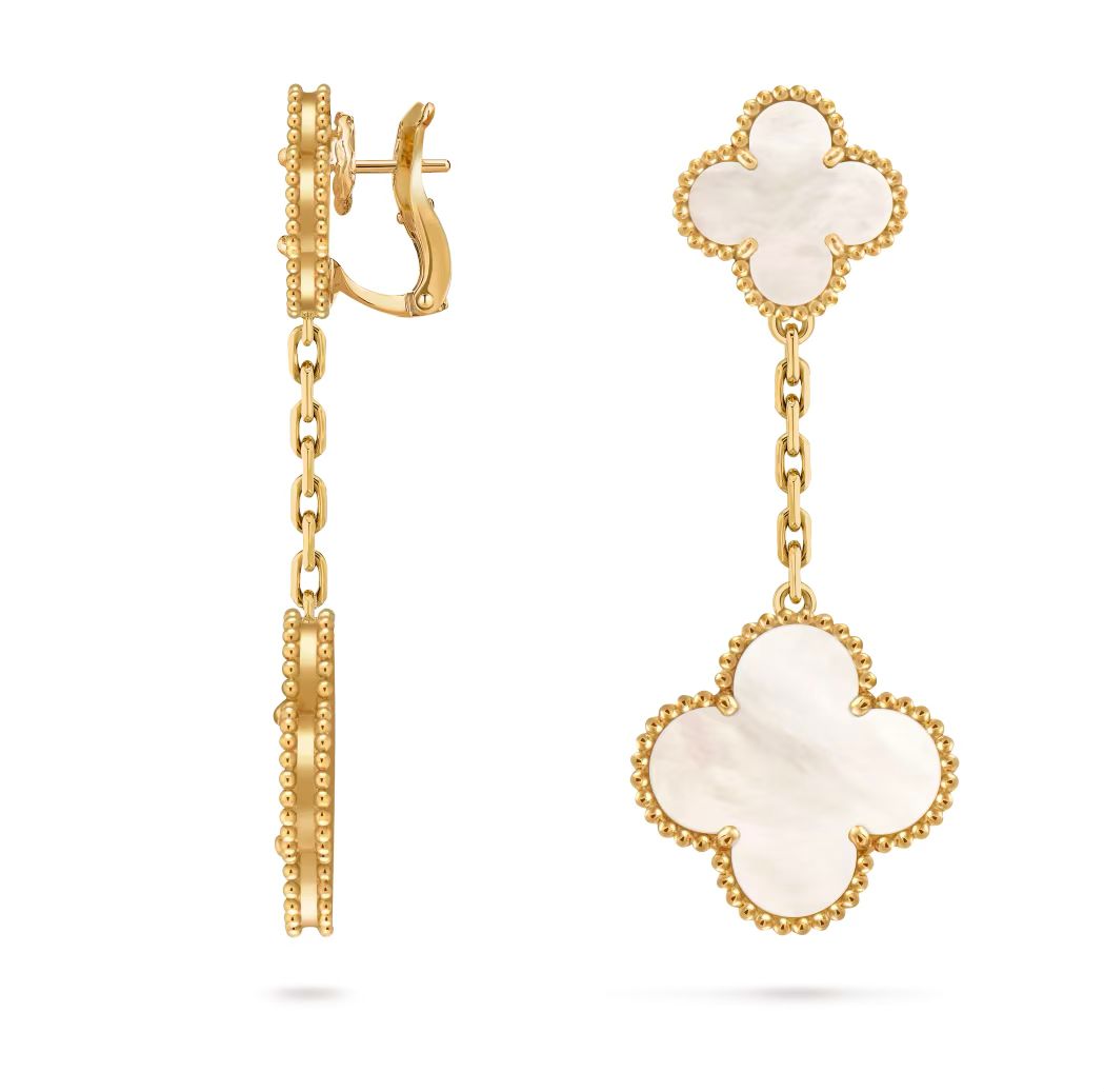 Van Cleef Magic Alhambra earrings, 2 motifs Magic Alhambra earrings, 2 motifs