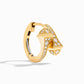 Marli Cleo Full Diamond Huggie Earrings , Yellow gold