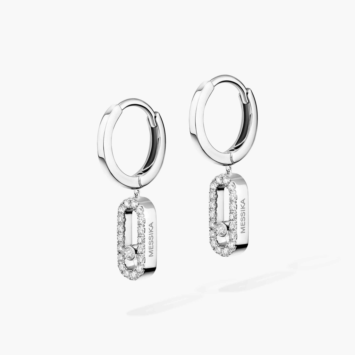 Messika ,Move Uno Hoop Earrings ,White gold