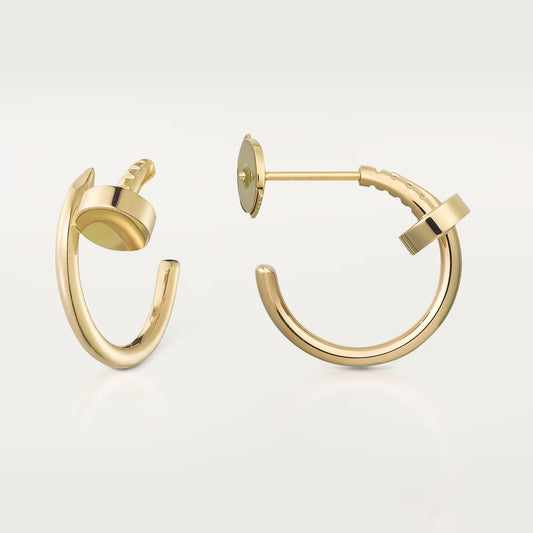 Cartier, Juste un Clou hoop earrings, small model ,Yellow gold