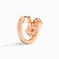 Marli Cleo Full Diamond Huggie Earrings , rose gold