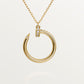 Cartier, Necklace , Juste un Clou pendant, diamonds ,Yellow gold
