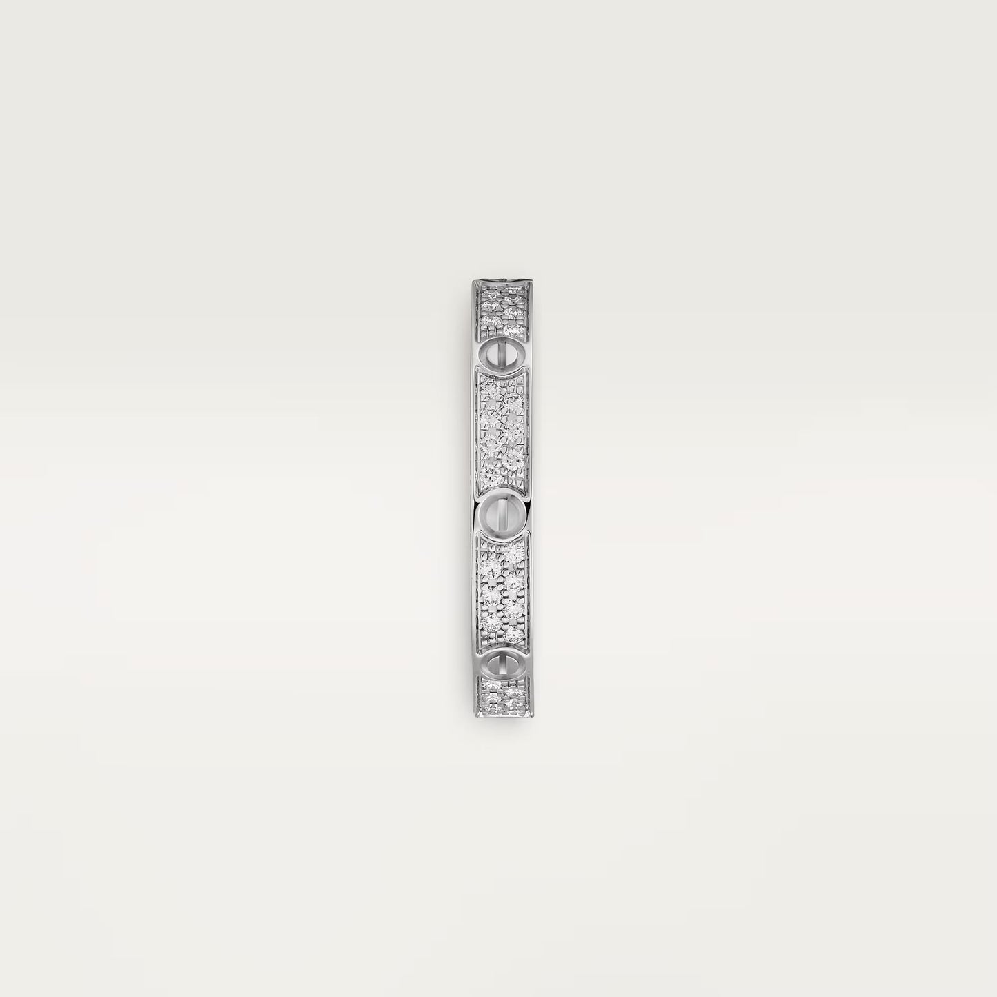 Cartier LOVE ring, mini model, paved Gold - Diamond , New