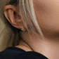 Marli Cleo Full Diamond Huggie Earrings , Yellow gold