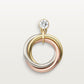Cartier, Trinity earrings, brilliant-cut diamonds ,Mixed gold