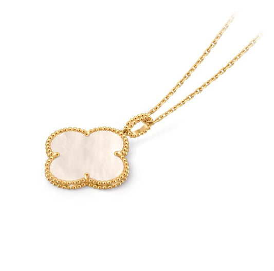 Van Cleef Magic Alhambra long necklace, 1 motif Yellow gold