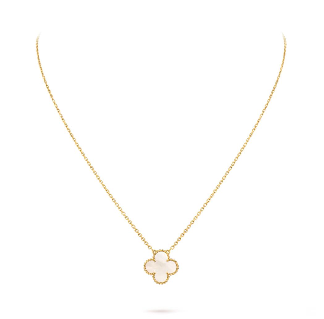 Van cleef ,Necklace ,Vintage Alhambra pendant -yellow gold medium size