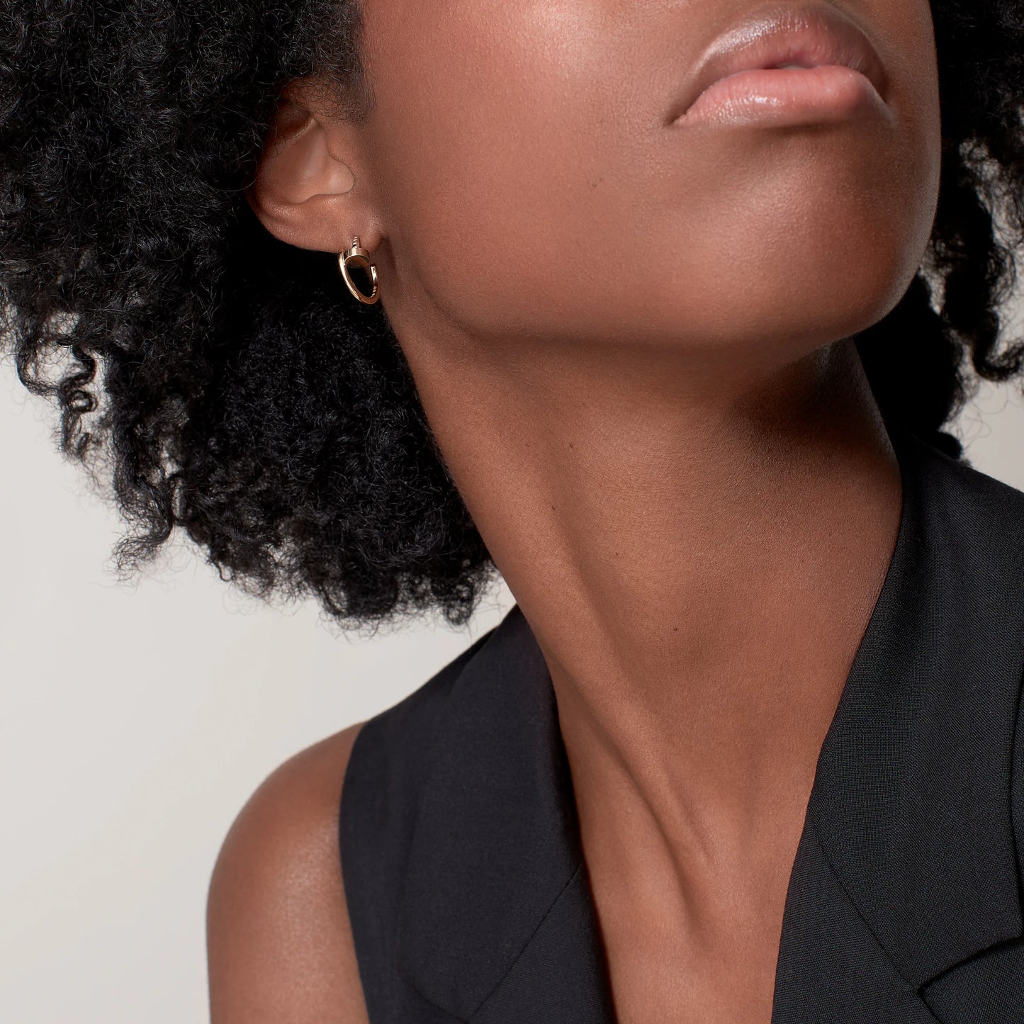 Cartier, Juste un Clou hoop earrings, small model ,Yellow gold