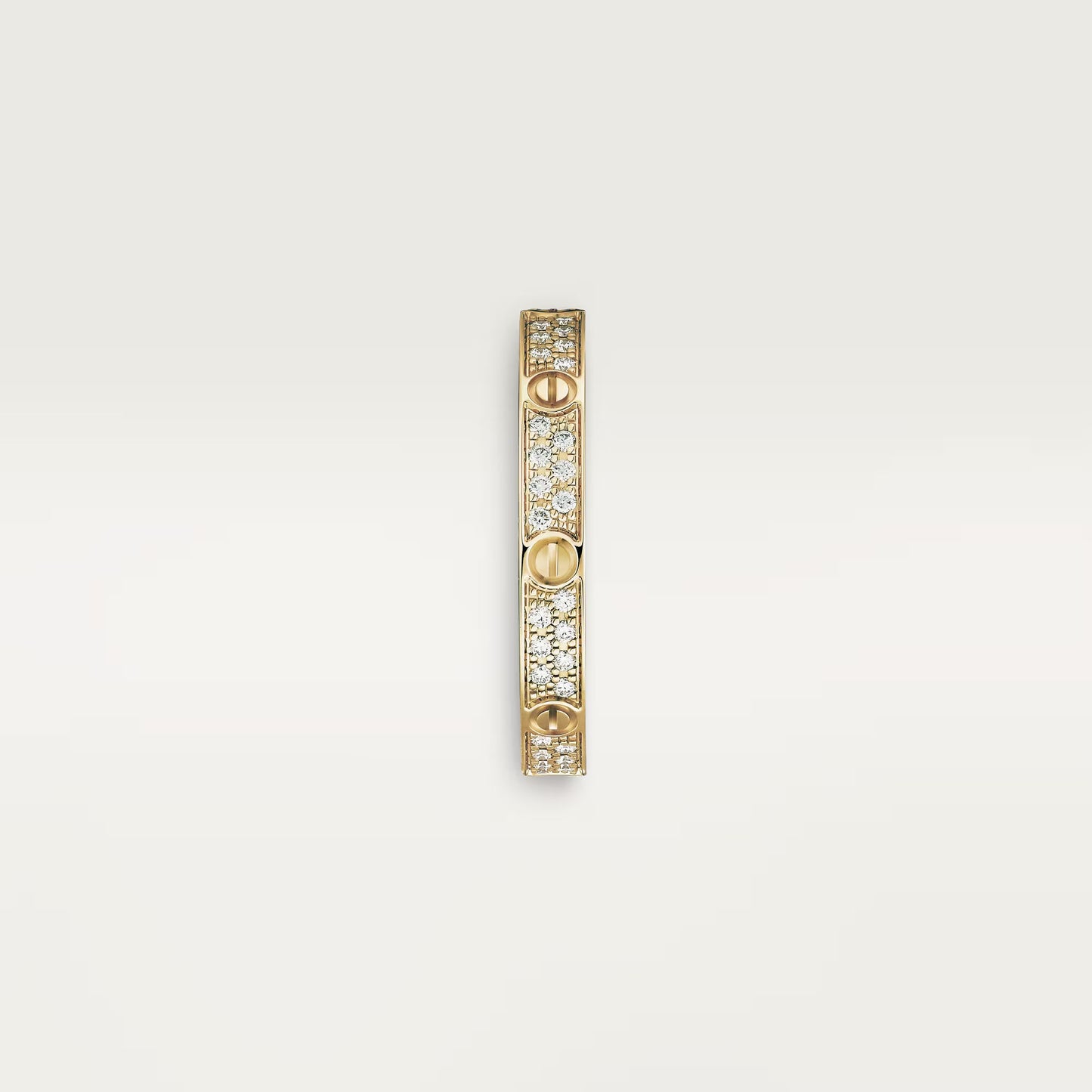Cartier LOVE ring, mini model, paved Gold - Diamond , New