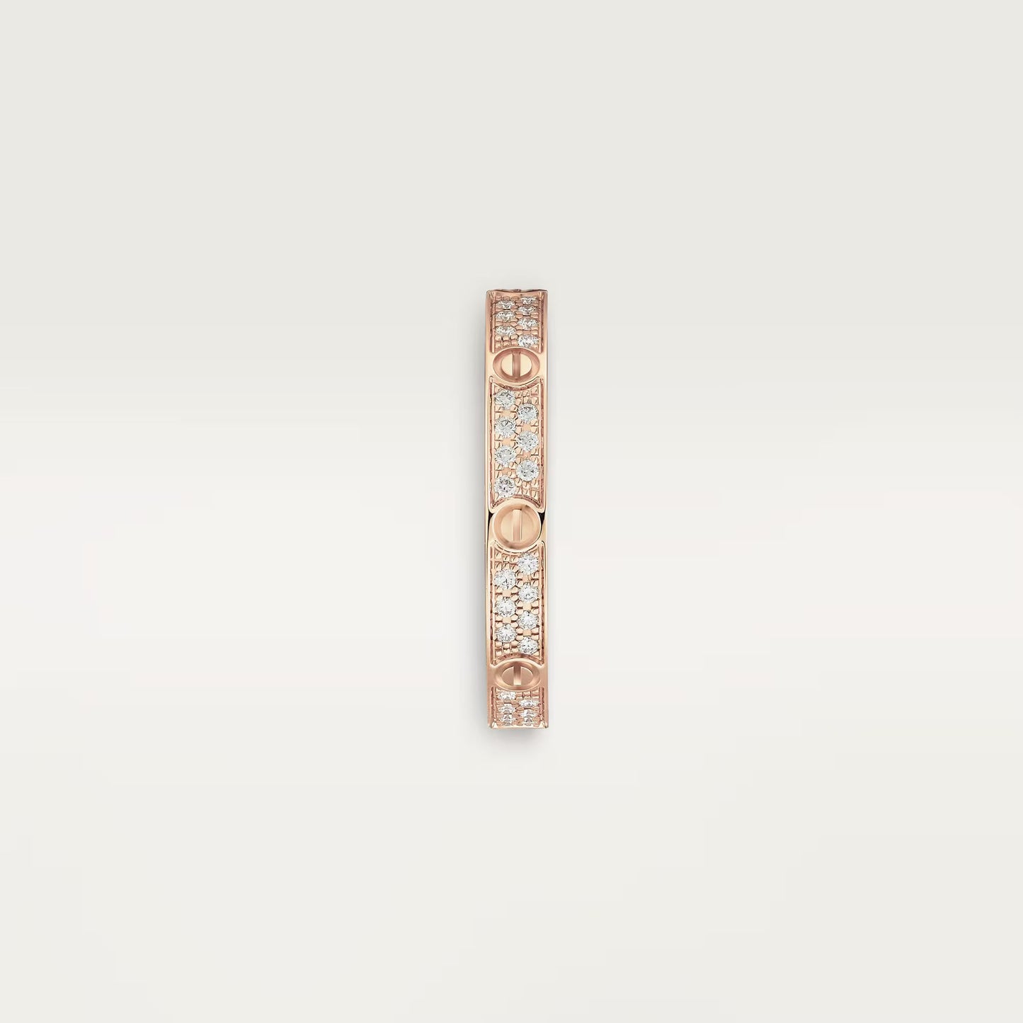 Cartier LOVE ring, mini model, paved Gold - Diamond , New