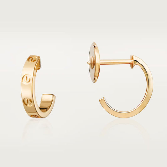 Cartier LOVE hoop earrings, small model ,New