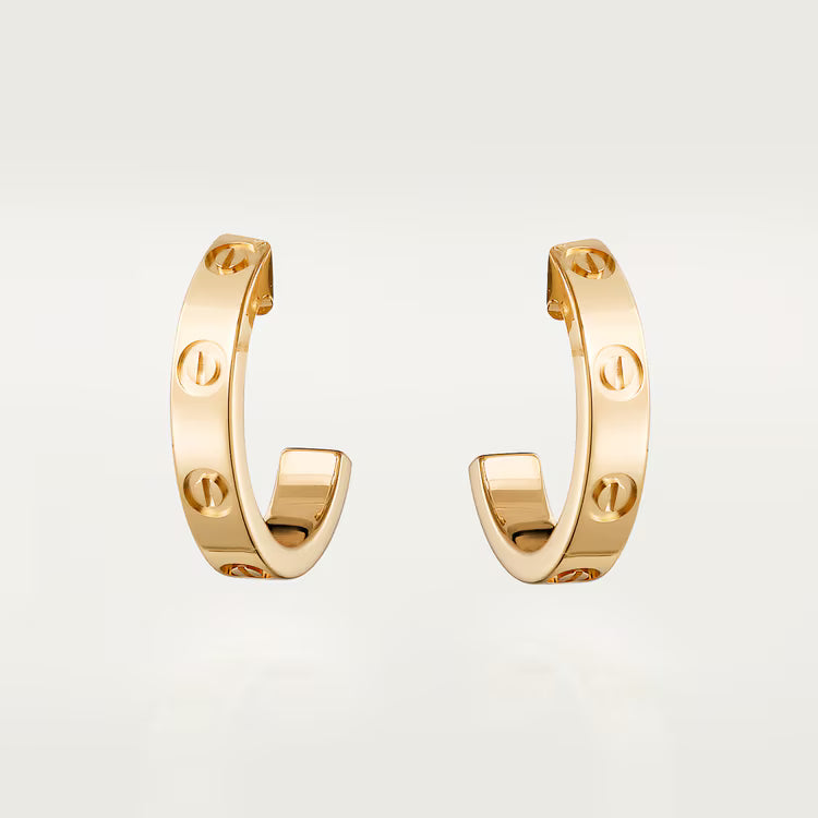 Cartier LOVE hoop earrings, small model ,New