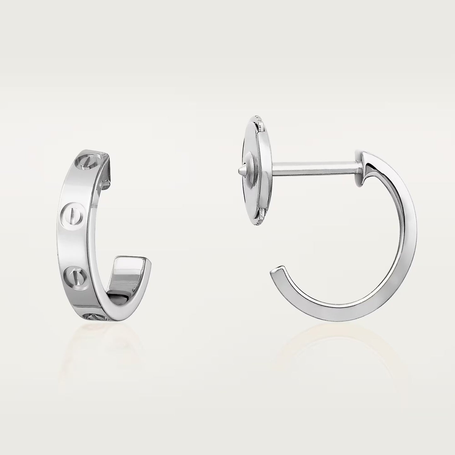 Cartier LOVE hoop earrings, small model ,New