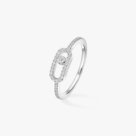 Messika ring , Move Uno Pavé , Gold - Diamond , New