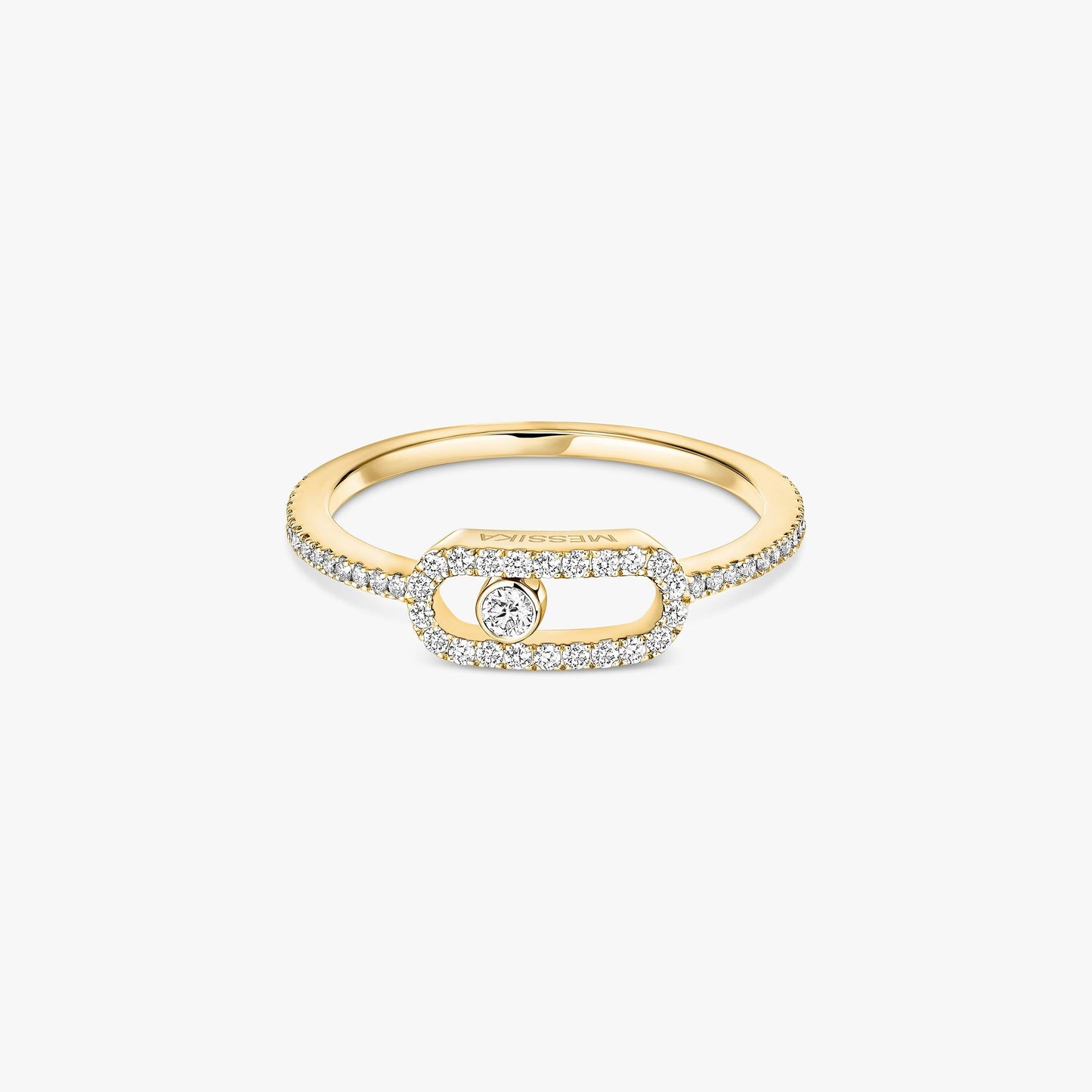 Messika ring , Move Uno Pavé , Gold-Diamond , New
