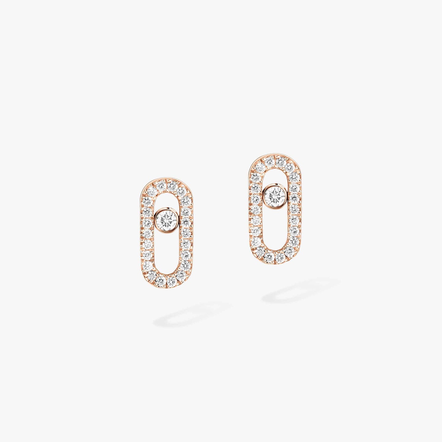 Messika , Move Uno , Gold-Diamond Earrings