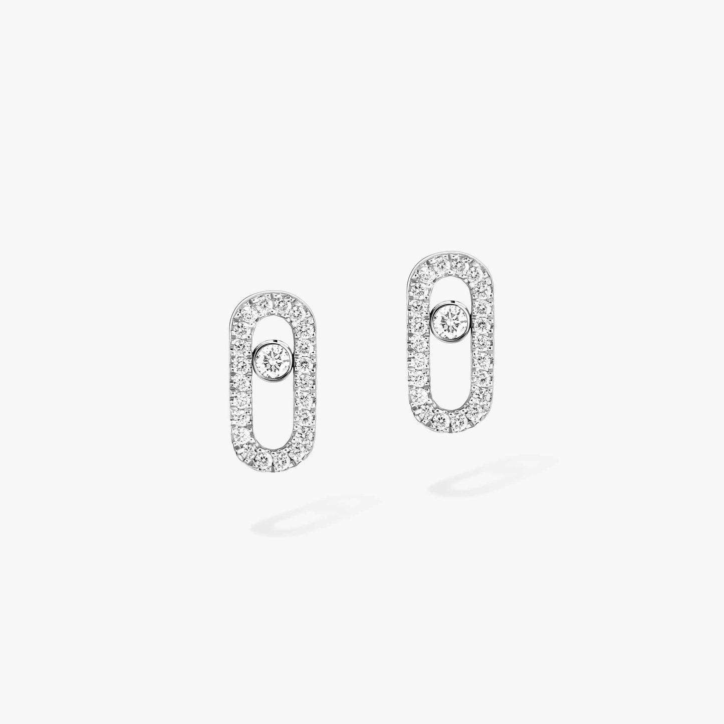 Messika , Move Uno , Gold-Diamond Earrings