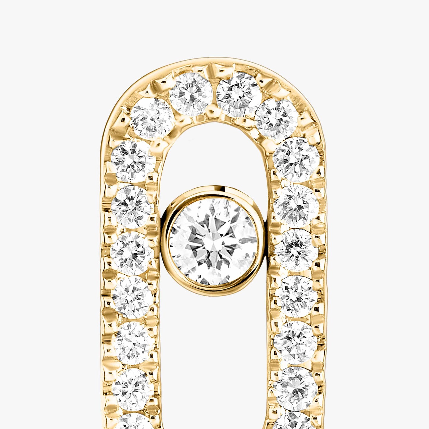Messika , Move Uno , Gold-Diamond Earrings