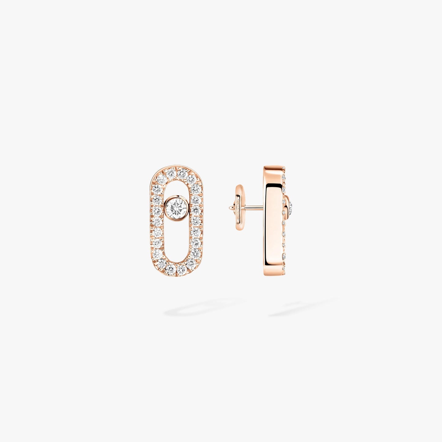 Messika , Move Uno , Gold-Diamond Earrings