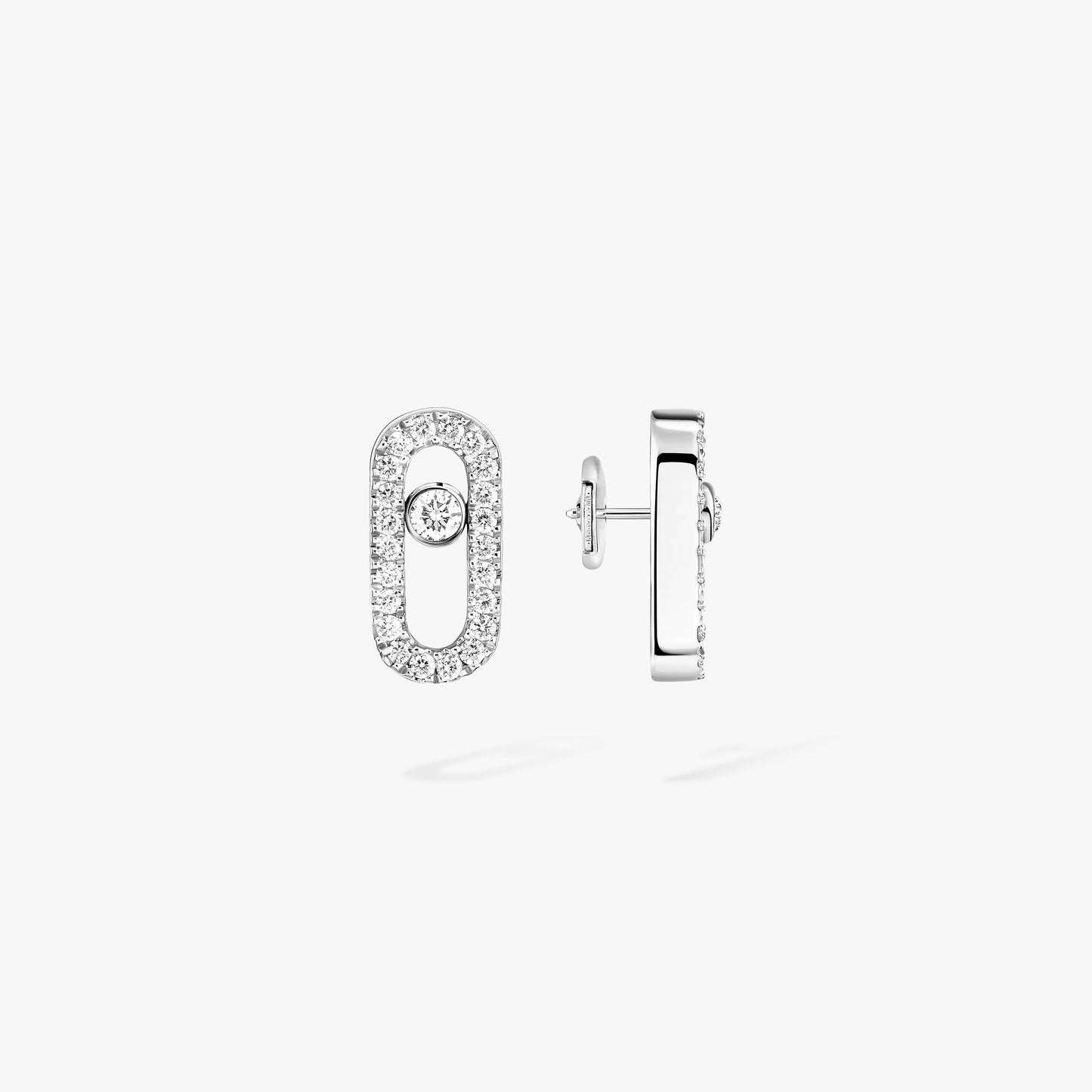 Messika , Move Uno , Gold-Diamond Earrings