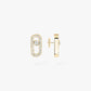 Messika , Move Uno , Gold-Diamond Earrings