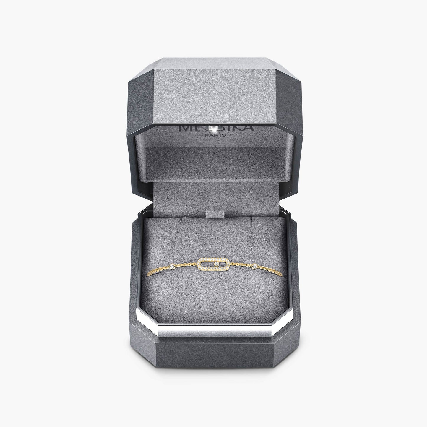 Messika , Move Uno Pavé , Gold - Diamond Bracelet
