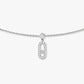 Messika Move Uno Pavé Drop Pendant Choker , Gold-Diamond  Necklace