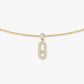 Messika Move Uno Pavé Drop Pendant Choker , Gold-Diamond  Necklace